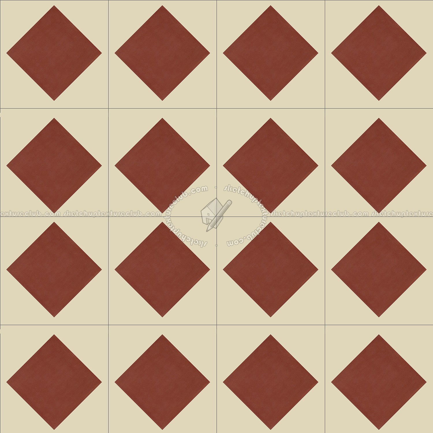 Textures   -   ARCHITECTURE   -   TILES INTERIOR   -   Cement - Encaustic   -   Checkerboard  - Checkerboard cement floor tile texture seamless 13399 (seamless)