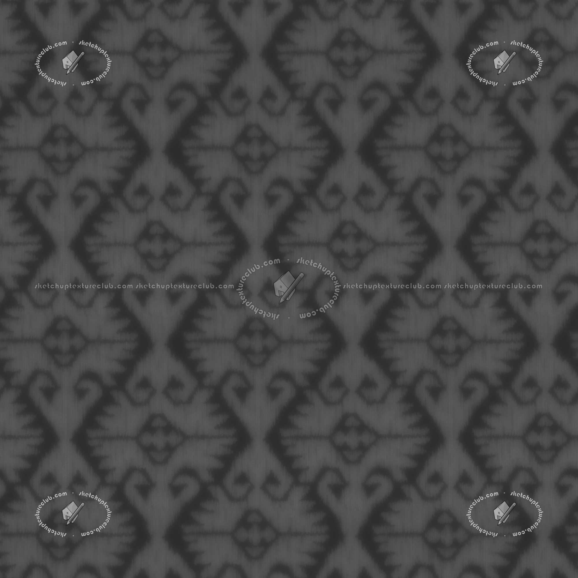 Textures   -   MATERIALS   -   FABRICS   -   Geometric patterns  - Green covering fabric geometric jacquard texture seamless 20937 - Displacement