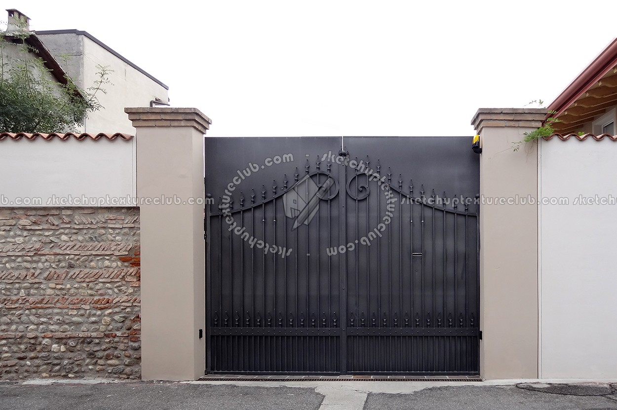 Textures   -   ARCHITECTURE   -   BUILDINGS   -   Gates  - Metal entrance gate texture 18566