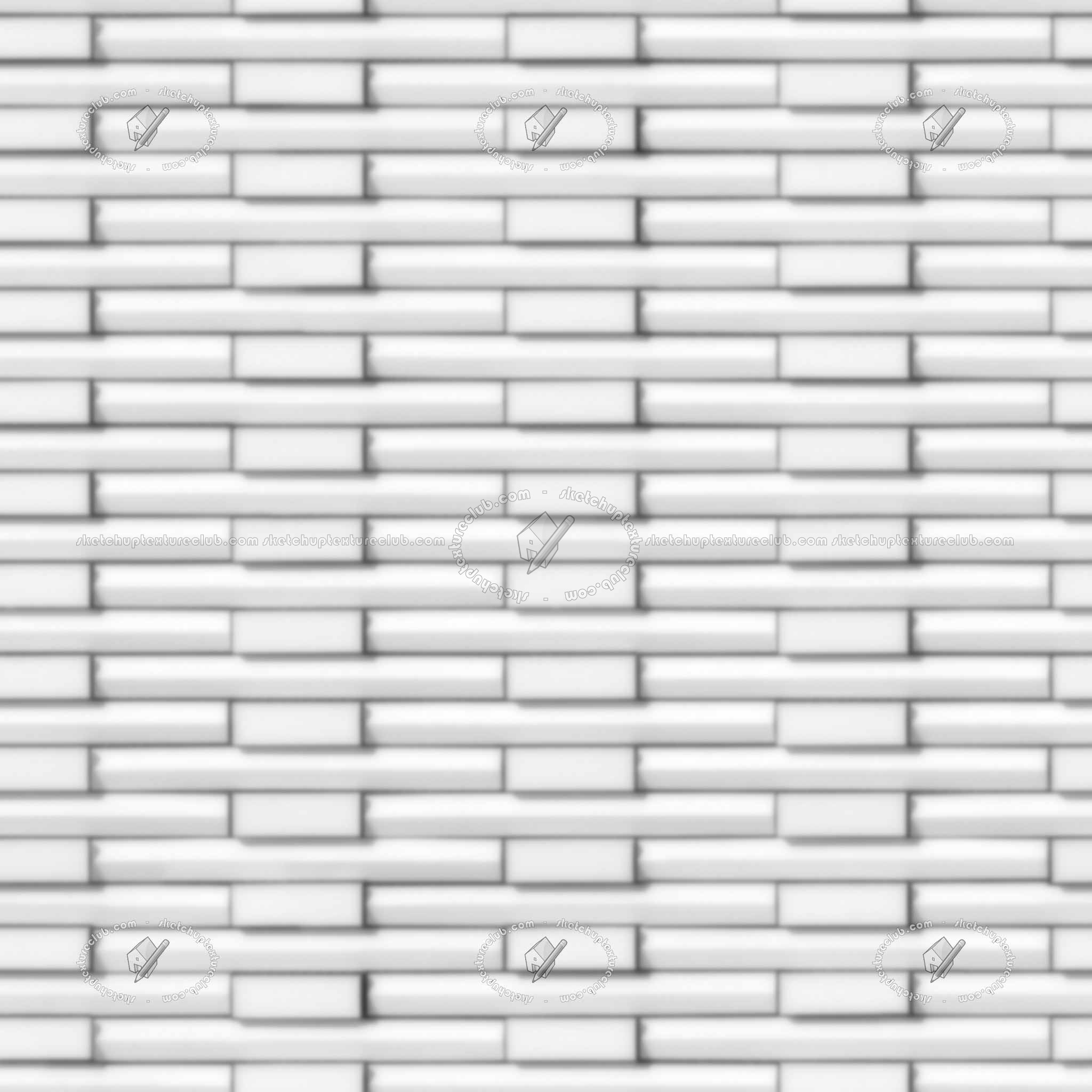 Textures   -   ARCHITECTURE   -   WALLS TILE OUTSIDE  - Outside ceramics wall cladding texture seamless 21286 - Displacement
