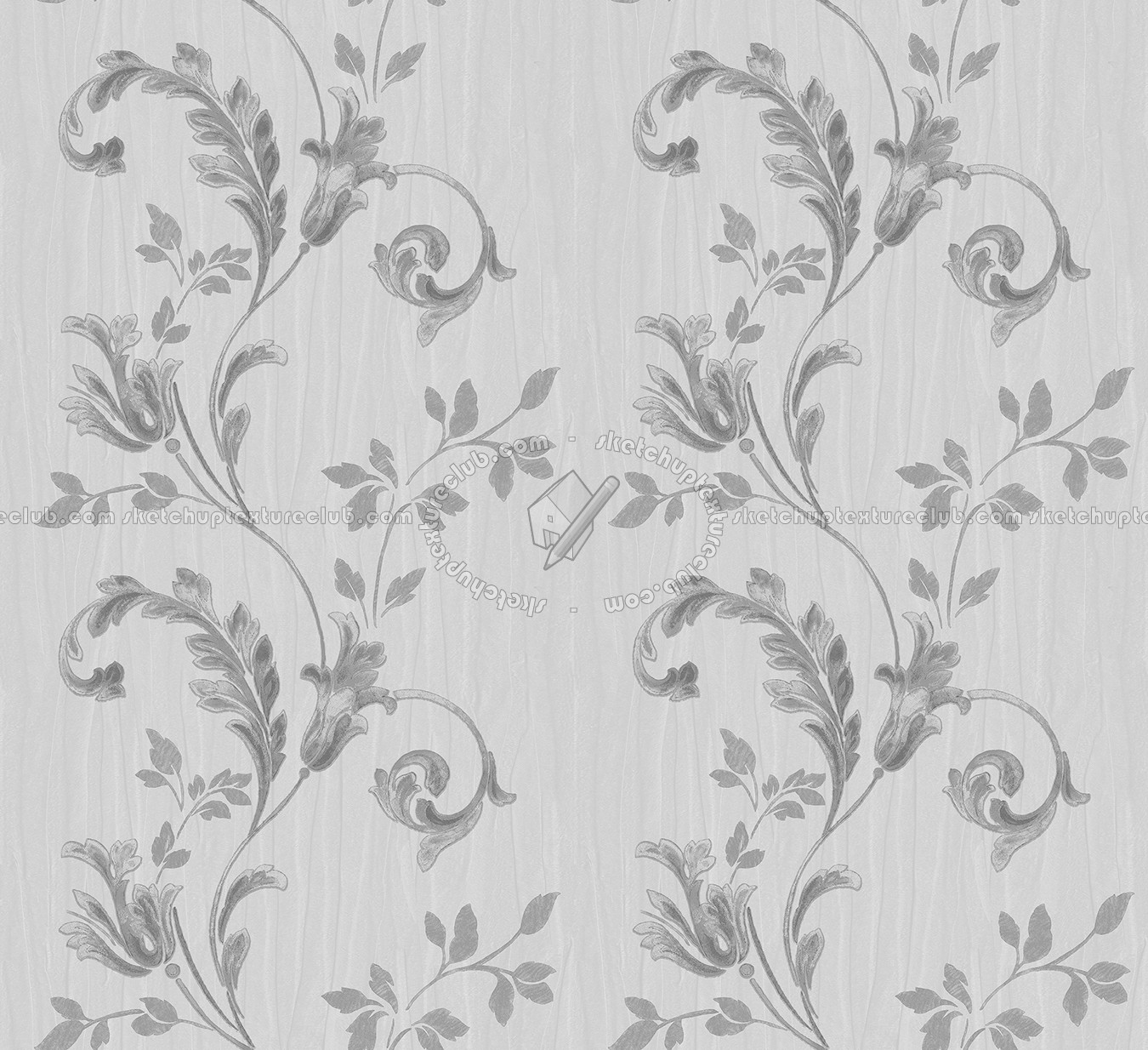 Textures   -   MATERIALS   -   WALLPAPER   -   Parato Italy   -   Dhea  - Ramage floral wallpaper dhea by parato texture seamless 11282 - Specular