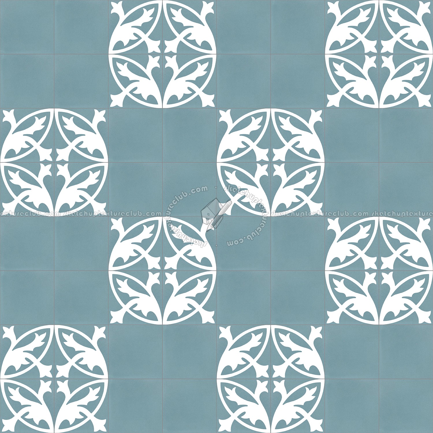Textures   -   ARCHITECTURE   -   TILES INTERIOR   -   Cement - Encaustic   -   Encaustic  - Traditional encaustic cement ornate tile texture seamless 13435 (seamless)