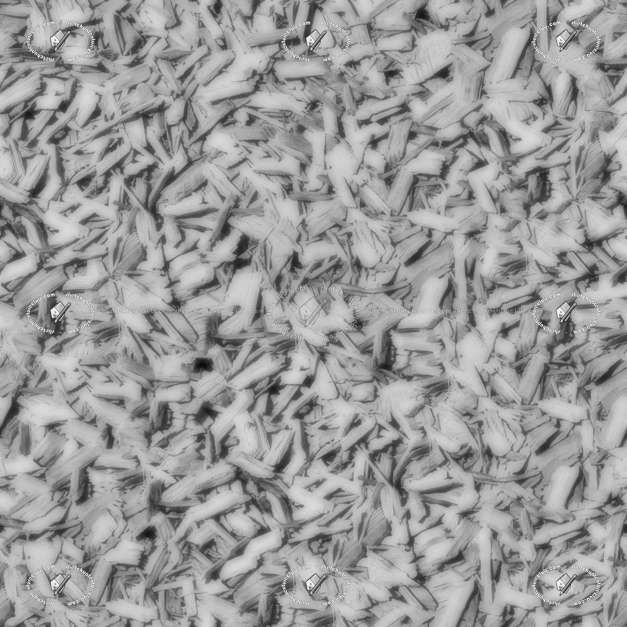 Textures   -   ARCHITECTURE   -   WOOD   -   Wood Chips - Mulch  - Wood chips texture seamless 21061 - Displacement