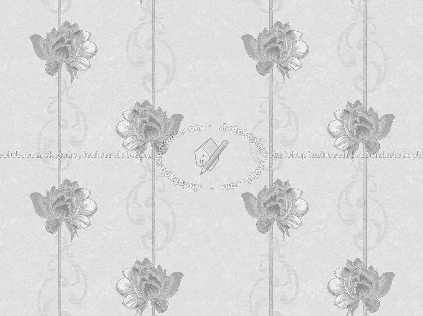 Textures   -   MATERIALS   -   WALLPAPER   -   Parato Italy   -   Nobile  - Flower nobile wallpaper by parato texture seamless 11450 - Bump