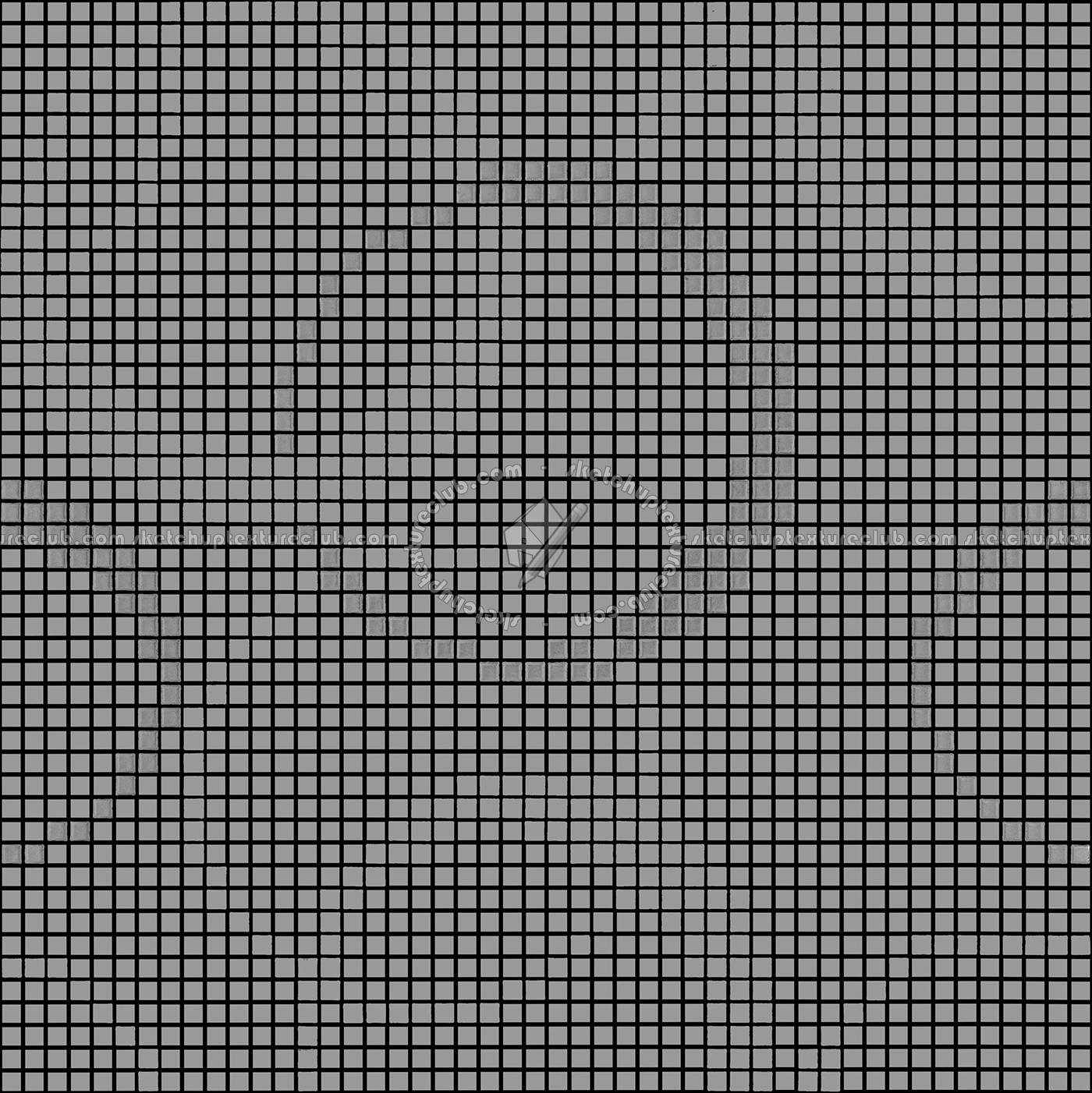 Textures   -   ARCHITECTURE   -   TILES INTERIOR   -   Mosaico   -   Classic format   -   Patterned  - Mosaico patterned tiles texture seamless 15027 - Bump