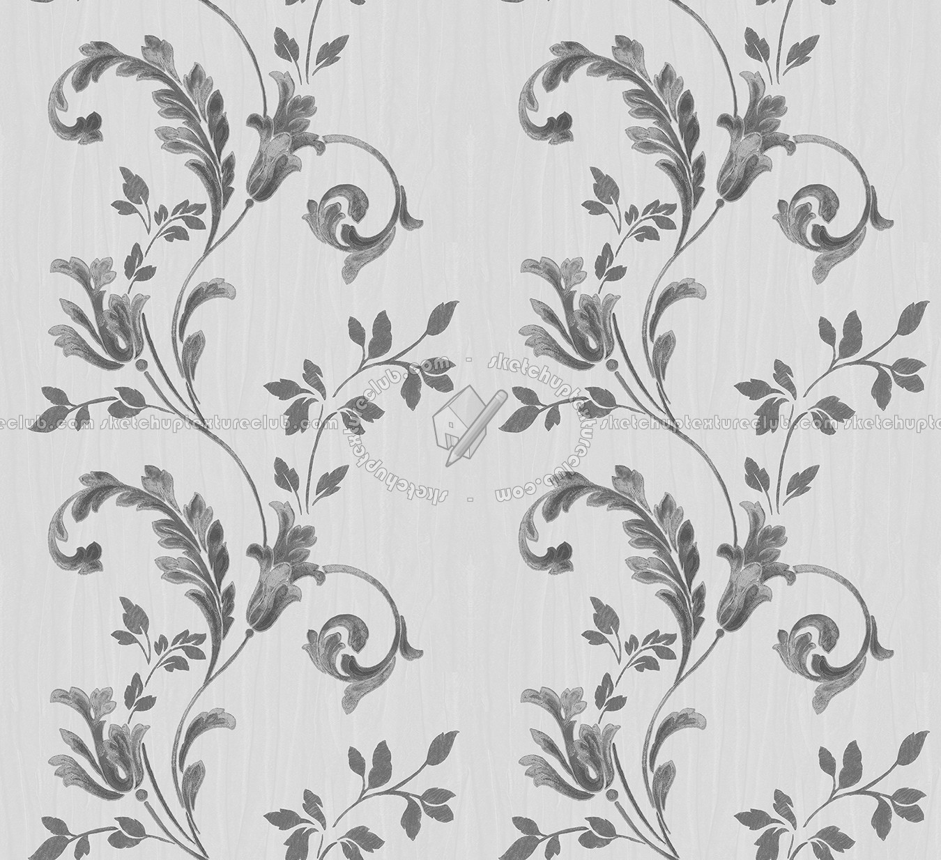 Textures   -   MATERIALS   -   WALLPAPER   -   Parato Italy   -   Dhea  - Ramage floral wallpaper dhea by parato texture seamless 11283 - Specular