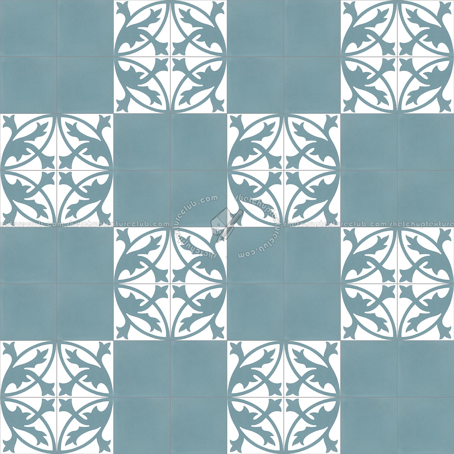 Textures   -   ARCHITECTURE   -   TILES INTERIOR   -   Cement - Encaustic   -   Encaustic  - Traditional encaustic cement ornate tile texture seamless 13436 (seamless)