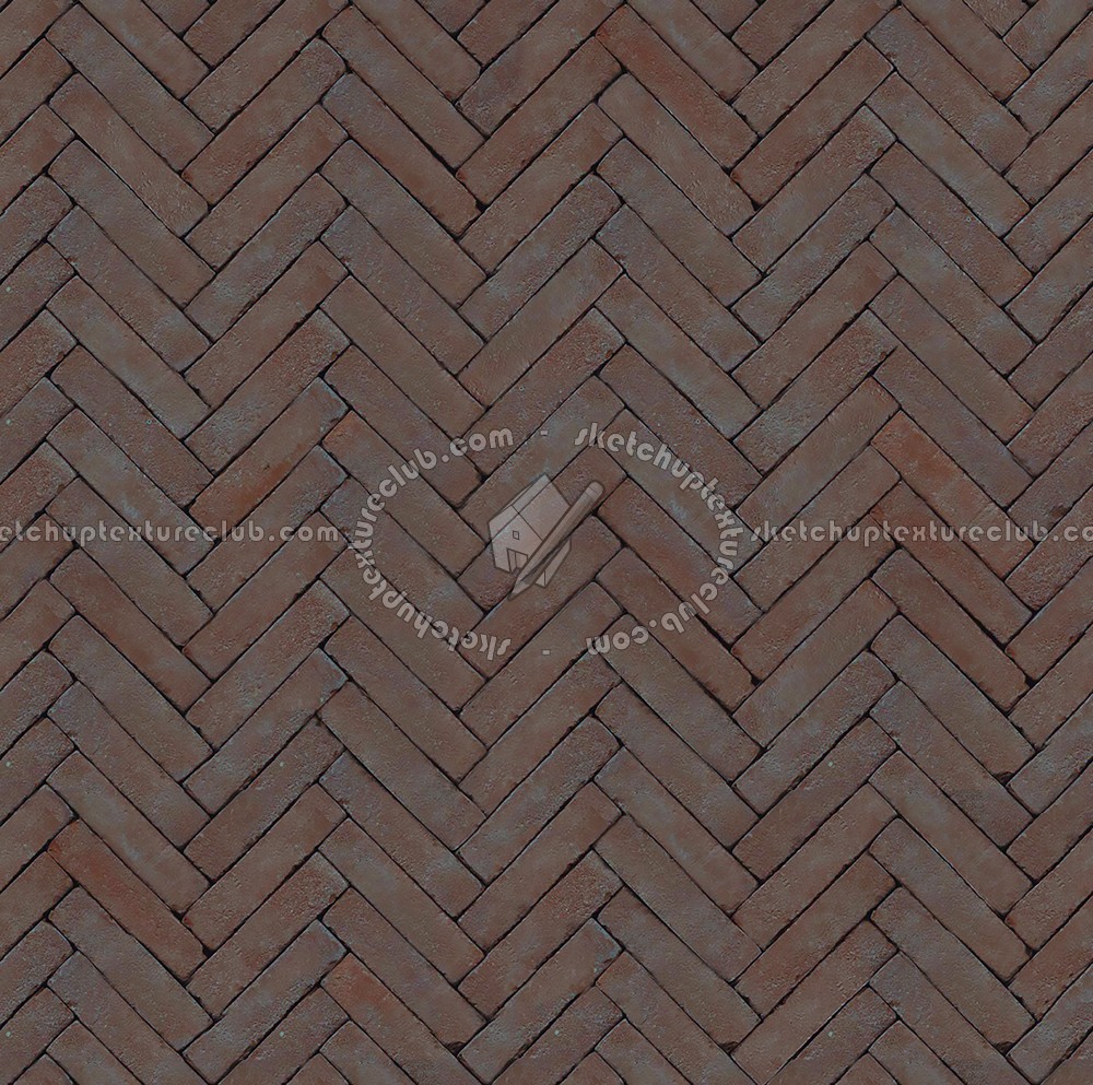 Textures   -   ARCHITECTURE   -   PAVING OUTDOOR   -   Terracotta   -   Herringbone  - Cotto paving herringbone outdoor texture seamless 06728 (seamless)