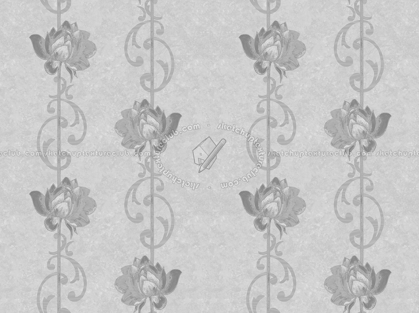 Textures   -   MATERIALS   -   WALLPAPER   -   Parato Italy   -   Nobile  - Flower nobile wallpaper by parato texture seamless 11451 - Bump