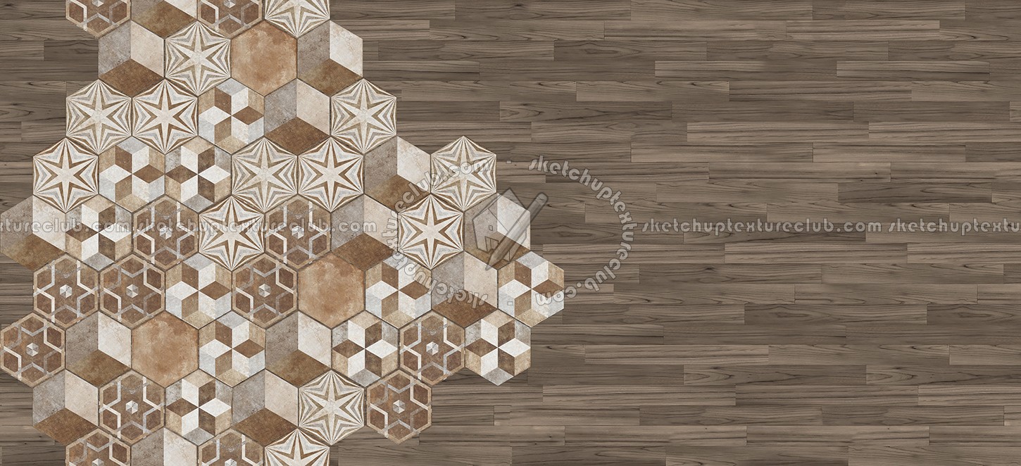 Textures   -   ARCHITECTURE   -   TILES INTERIOR   -   Hexagonal mixed  - Hexagonal tile texture seamless 16867 (seamless)