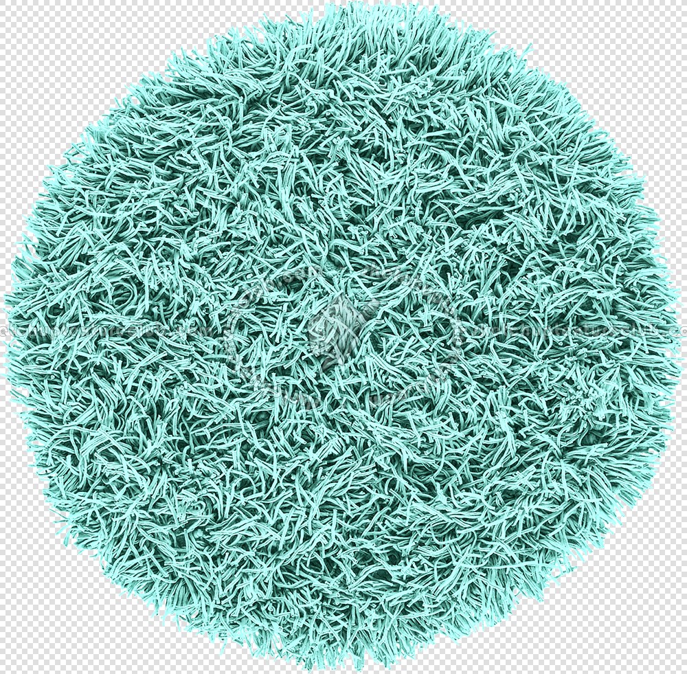 Textures   -   MATERIALS   -   RUGS   -   Round rugs  - Round long pile rug texture 19954
