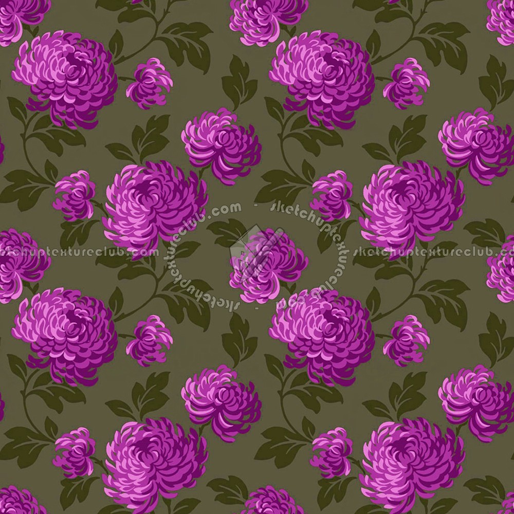 Textures   -   MATERIALS   -   WALLPAPER   -   Floral  - Floral wallpaper texture seamless 10986 (seamless)