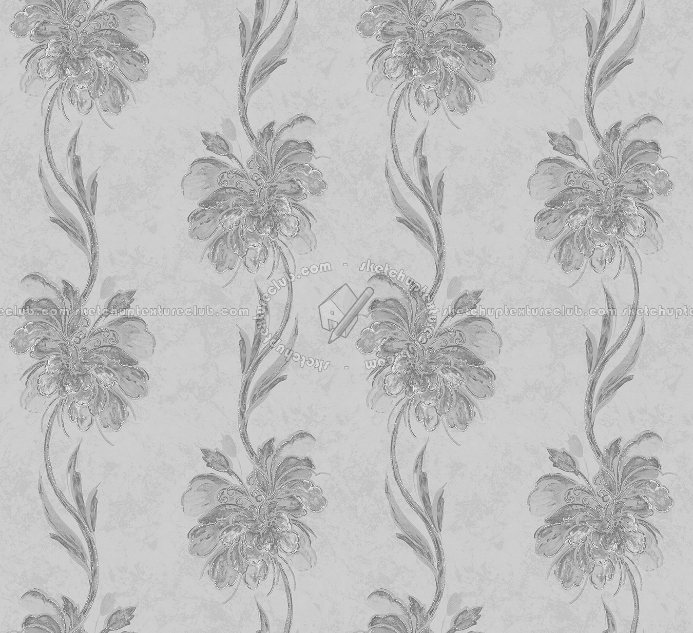 Textures   -   MATERIALS   -   WALLPAPER   -   Parato Italy   -   Anthea  - Flower wallpaper anthea by parato texture seamless 11217 - Specular
