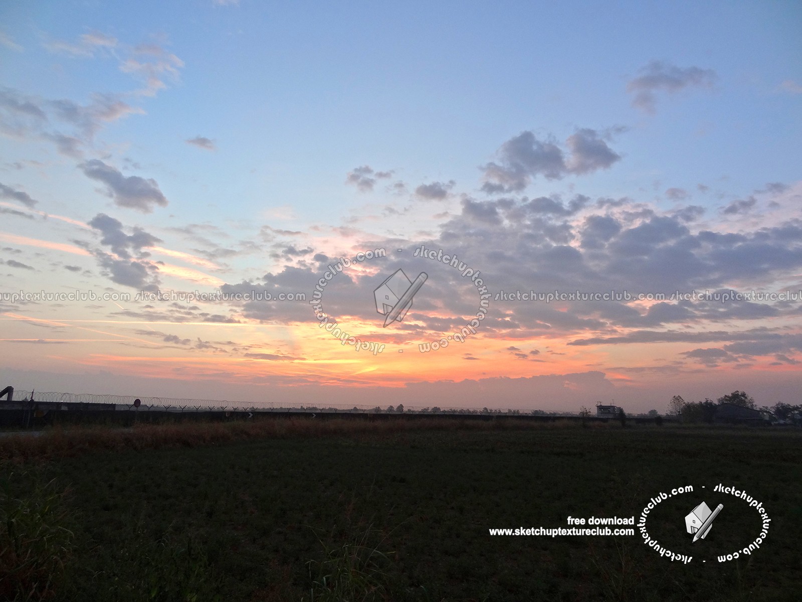 Textures   -   BACKGROUNDS & LANDSCAPES   -   SUNRISES & SUNSETS  - Sunrise background in the countryside 17695