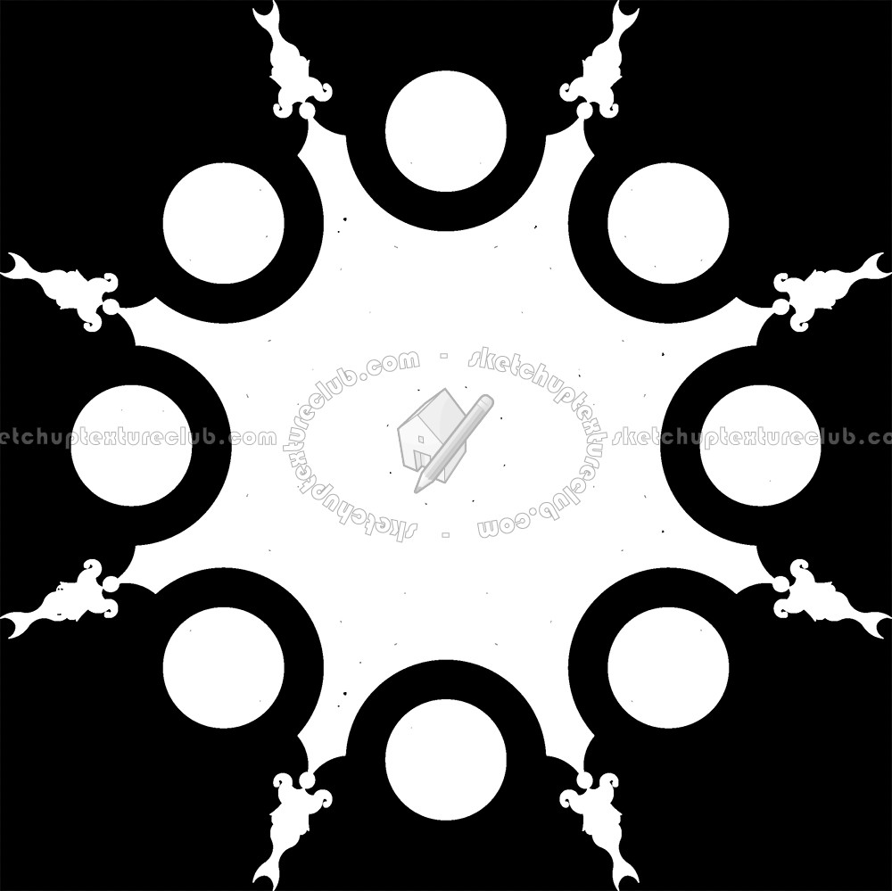 Textures   -   ARCHITECTURE   -   TILES INTERIOR   -   Water Jet   -   Medallions  - Water jet medallion texture seamless 16341 - Mask