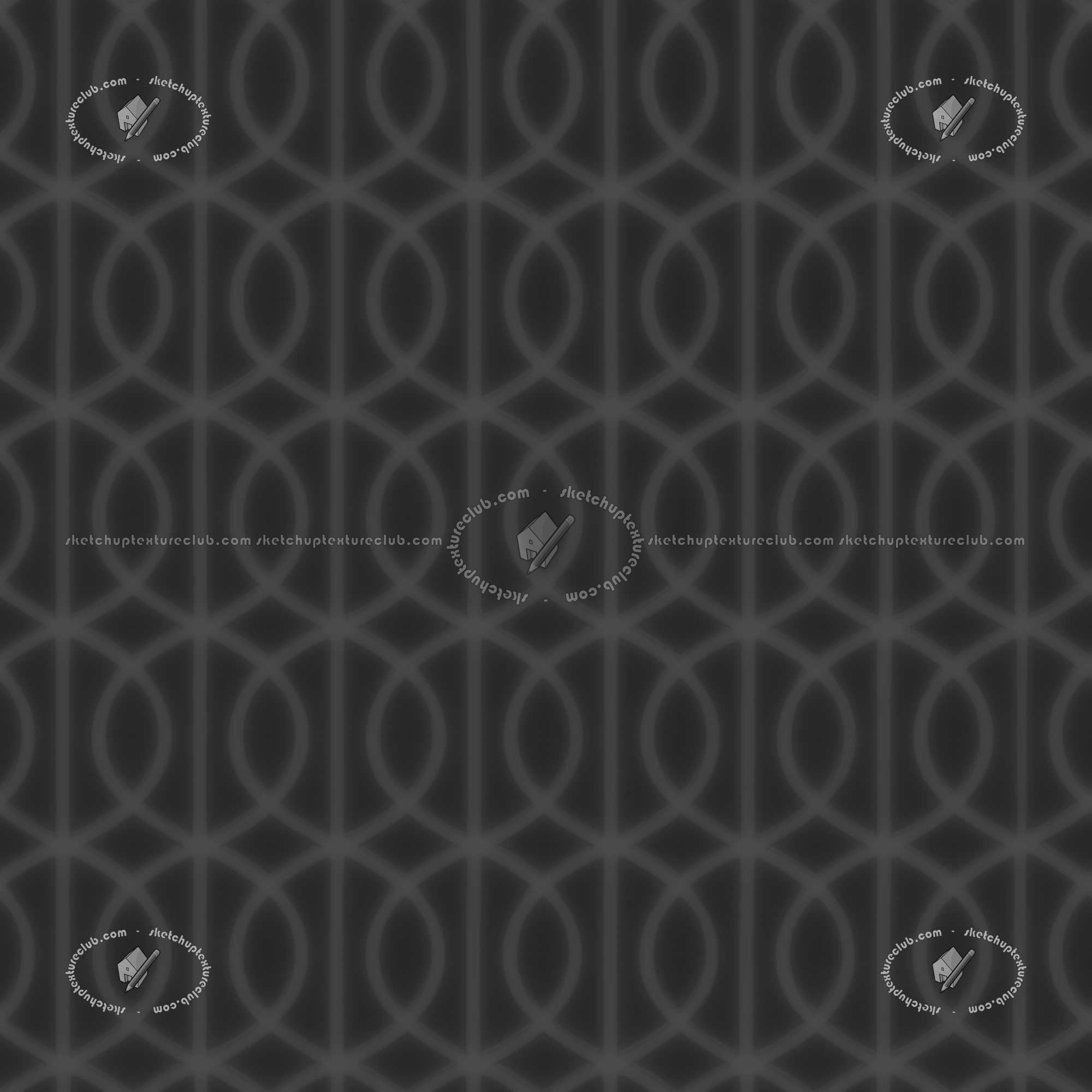 Textures   -   MATERIALS   -   FABRICS   -   Geometric patterns  - Green covering fabric geometric printed texture seamless 20941 - Displacement