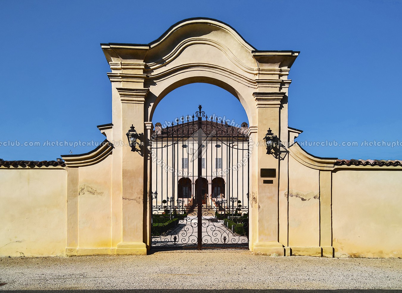 Textures   -   ARCHITECTURE   -   BUILDINGS   -   Gates  - Old metal entrance gate texture 18570
