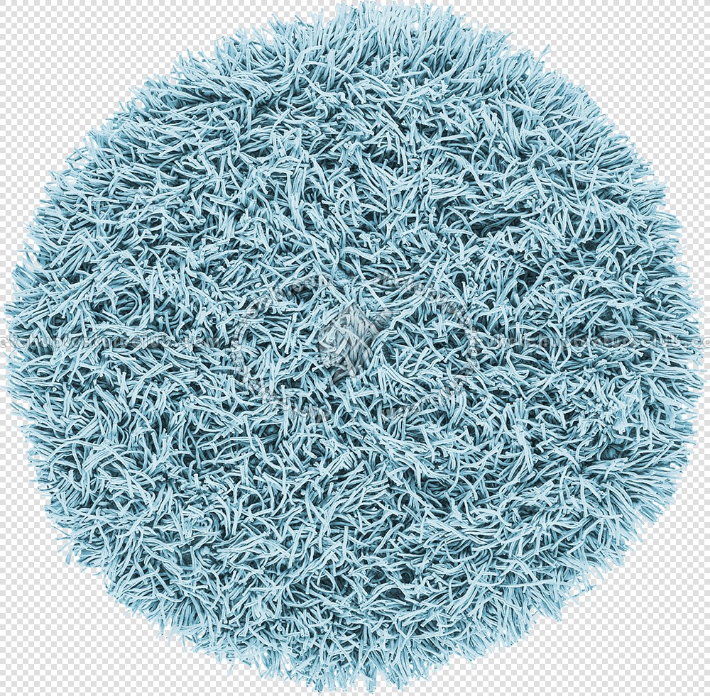 Textures   -   MATERIALS   -   RUGS   -   Round rugs  - Round long pile rug texture 19956