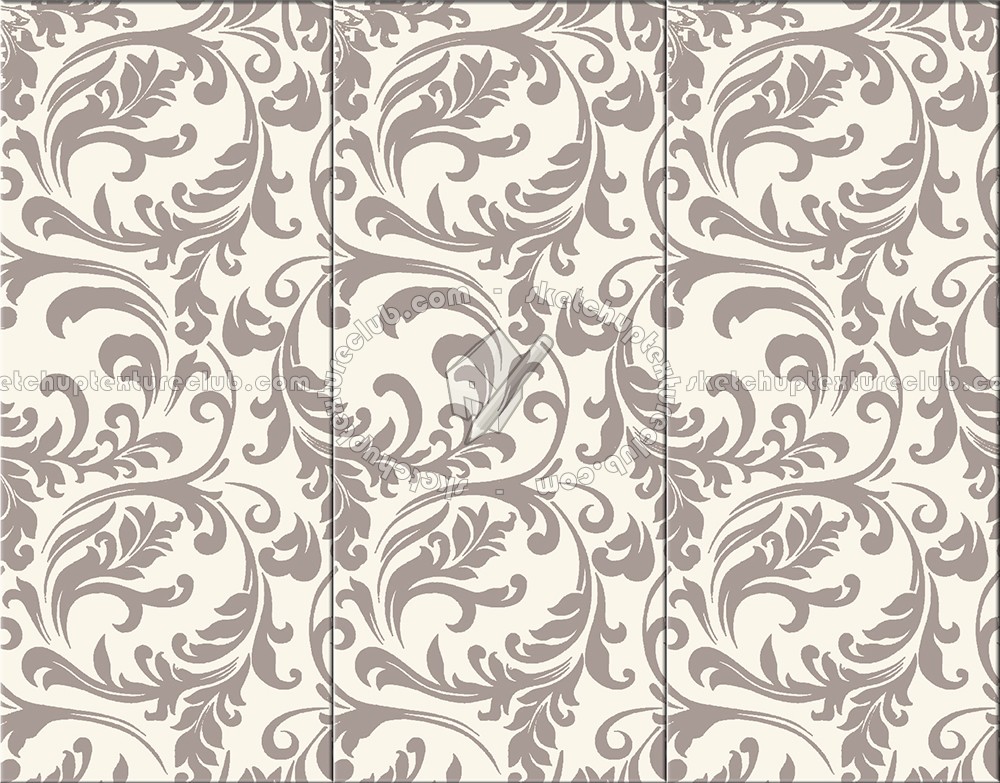 Textures   -   ARCHITECTURE   -   TILES INTERIOR   -   Coordinated themes  - Ceramic cream mastic damask coordinated colors tiles texture seamless 13899 (seamless)