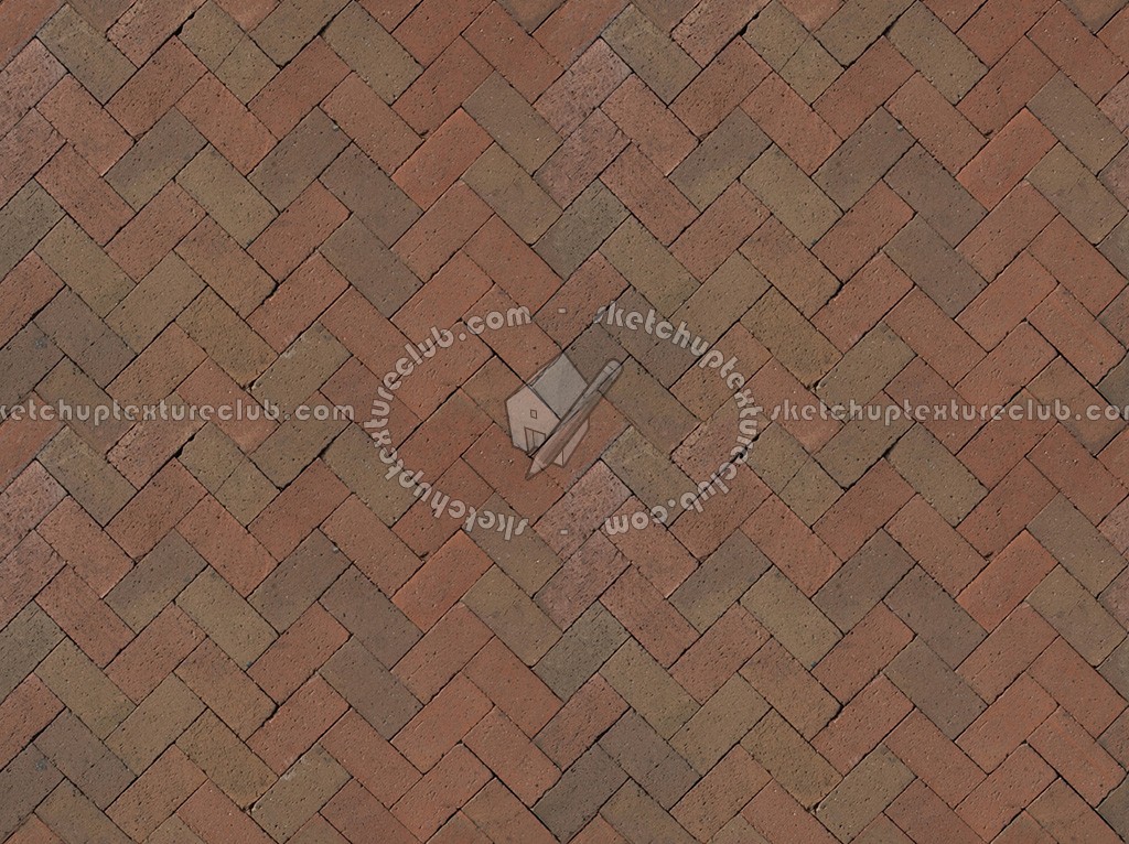 Textures   -   ARCHITECTURE   -   PAVING OUTDOOR   -   Terracotta   -   Herringbone  - Cotto paving herringbone outdoor texture seamless 06732 (seamless)