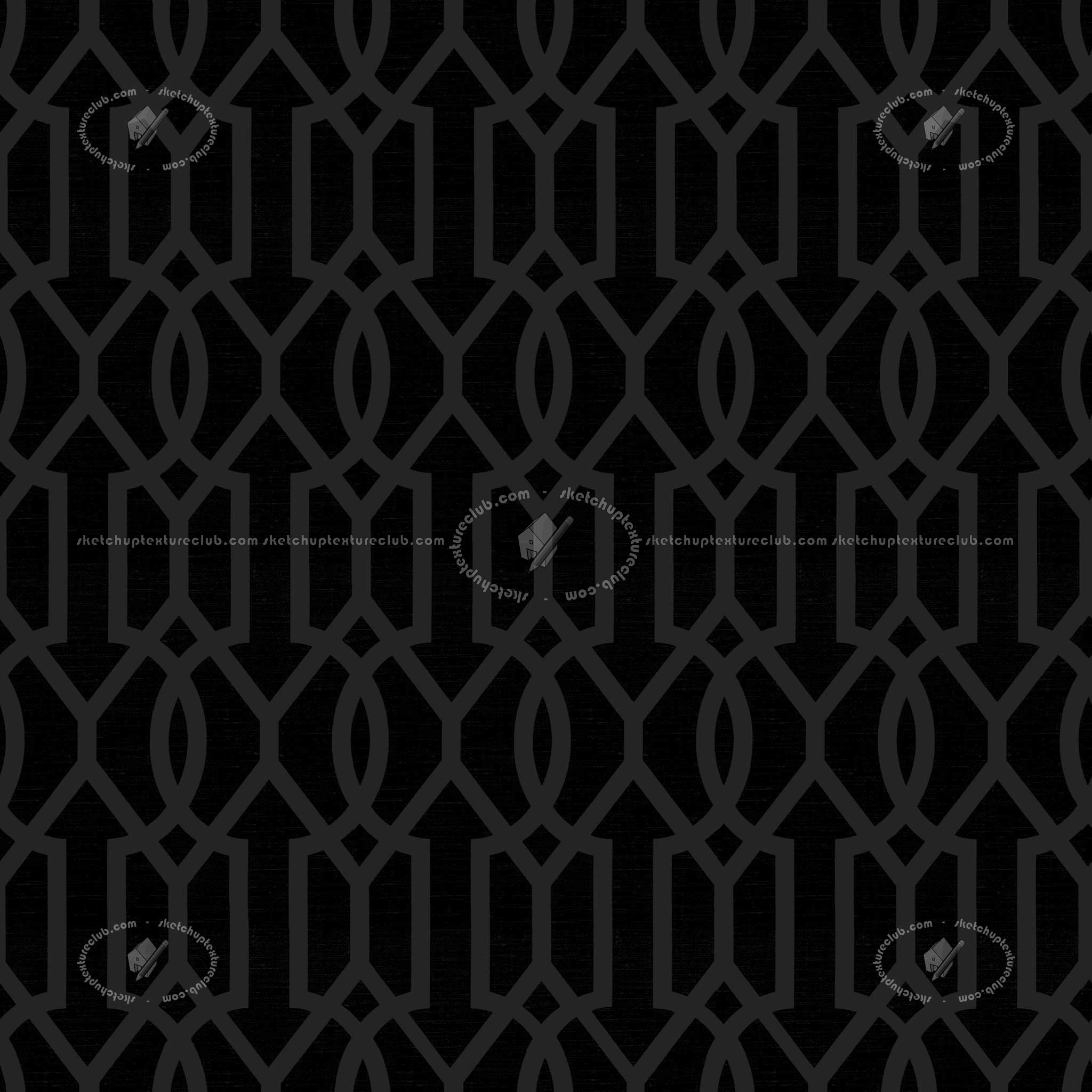 Textures   -   MATERIALS   -   FABRICS   -   Geometric patterns  - Green covering fabric geometric printed texture seamless 20943 - Specular
