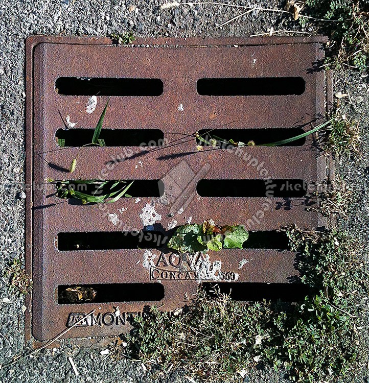 Textures   -   ARCHITECTURE   -   ROADS   -   Street elements  - Manhole cover texture 19695