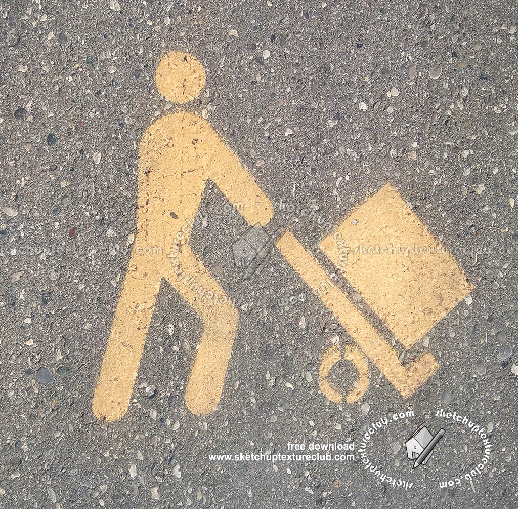 Textures   -   ARCHITECTURE   -   ROADS   -   Roads Markings  - Road markings loading and unloading goods texture 18743