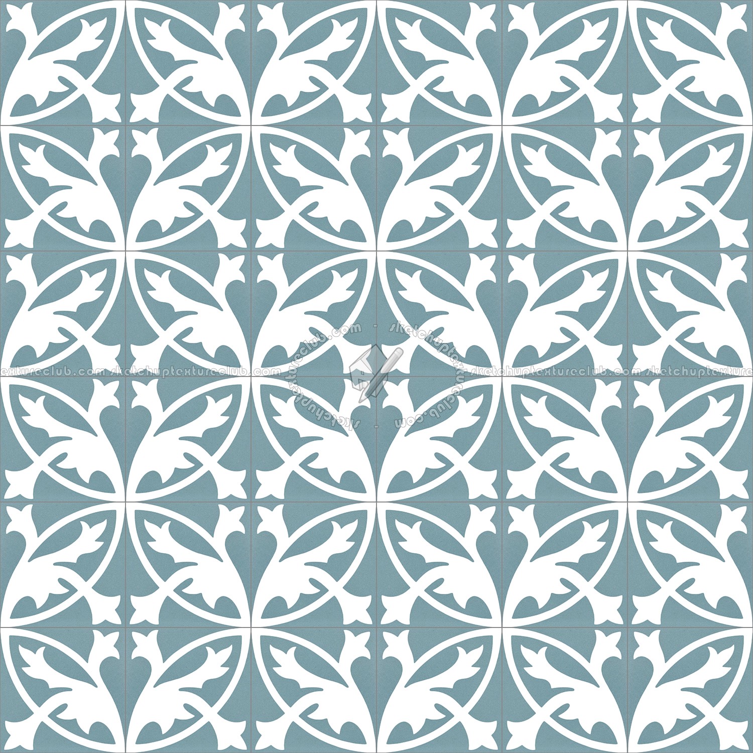 Textures   -   ARCHITECTURE   -   TILES INTERIOR   -   Cement - Encaustic   -   Encaustic  - Traditional encaustic cement ornate tile texture seamless 13441 (seamless)