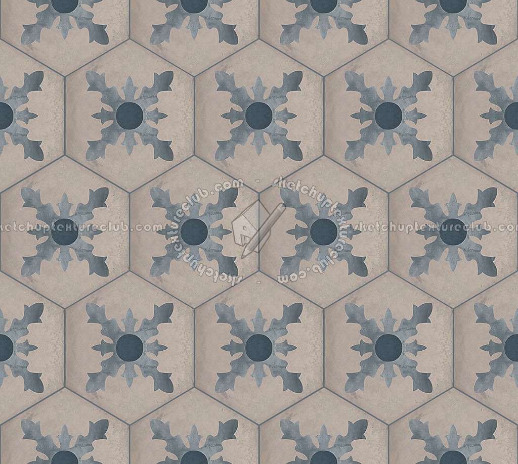 Textures   -   ARCHITECTURE   -   TILES INTERIOR   -   Hexagonal mixed  - Hexagonal tile texture seamless 16872 (seamless)