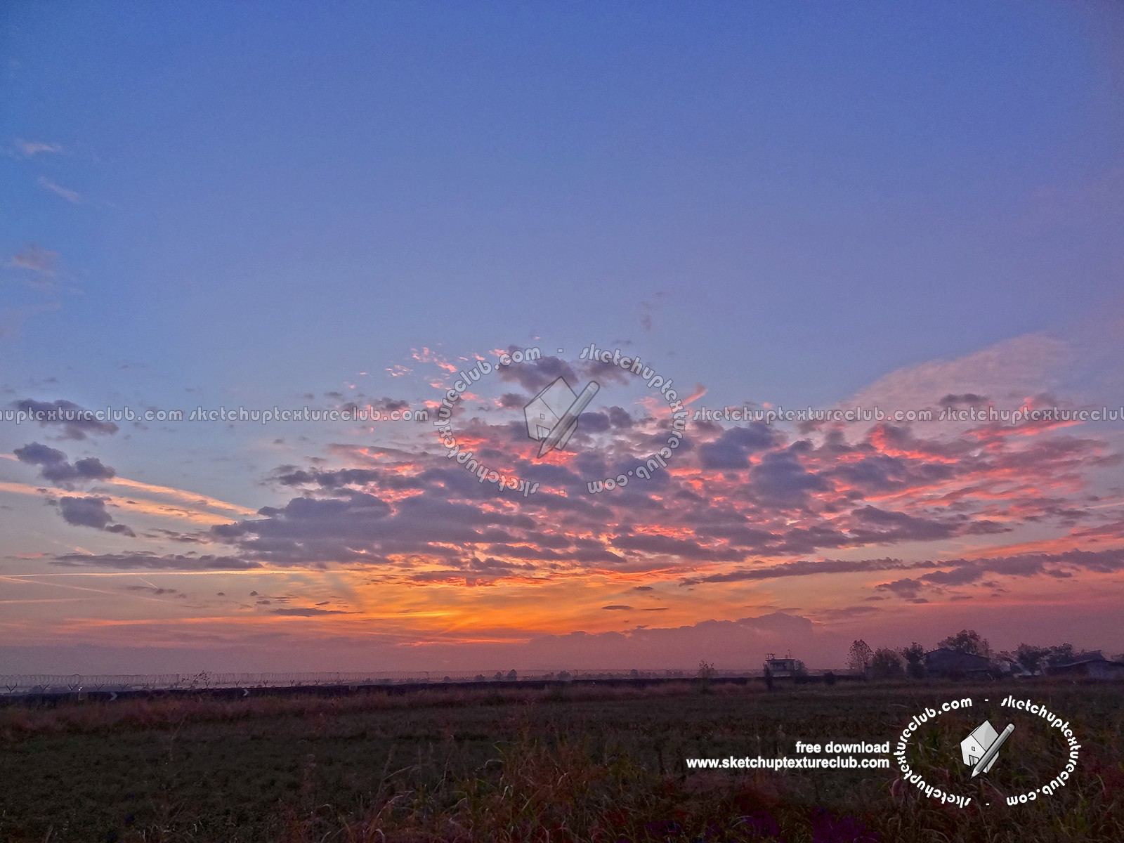 Textures   -   BACKGROUNDS & LANDSCAPES   -   SUNRISES & SUNSETS  - Sunrise background in the countryside 17698