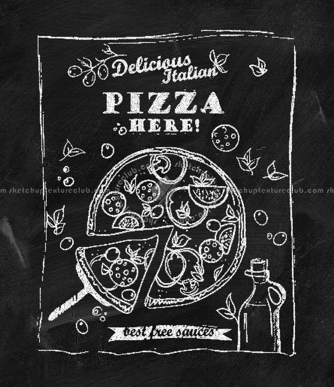 Textures   -   ARCHITECTURE   -   DECORATIVE PANELS   -   Chalkboard paint  - Chalkboard interior decorative panel 03055