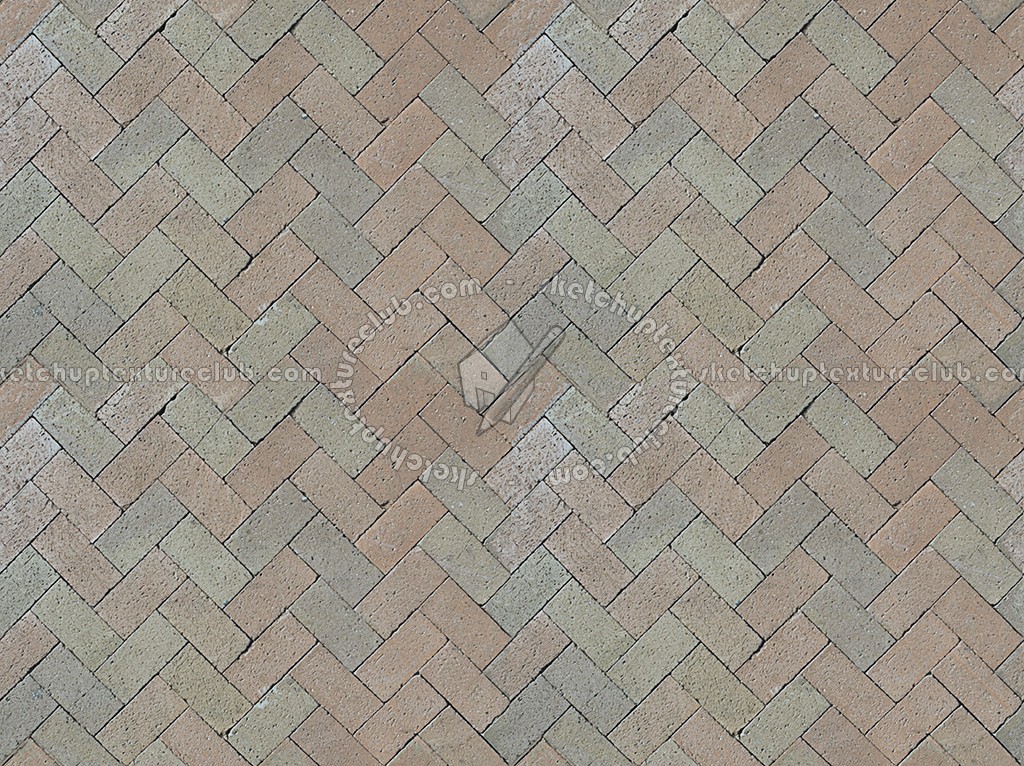 Textures   -   ARCHITECTURE   -   PAVING OUTDOOR   -   Terracotta   -   Herringbone  - Cotto paving herringbone outdoor texture seamless 06734 (seamless)