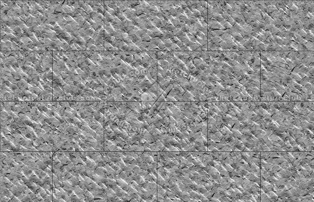 Textures   -   ARCHITECTURE   -   TILES INTERIOR   -   Marble tiles   -   Worked  - Lipica popped by hand floor marble tile texture seamless 14887 - Bump