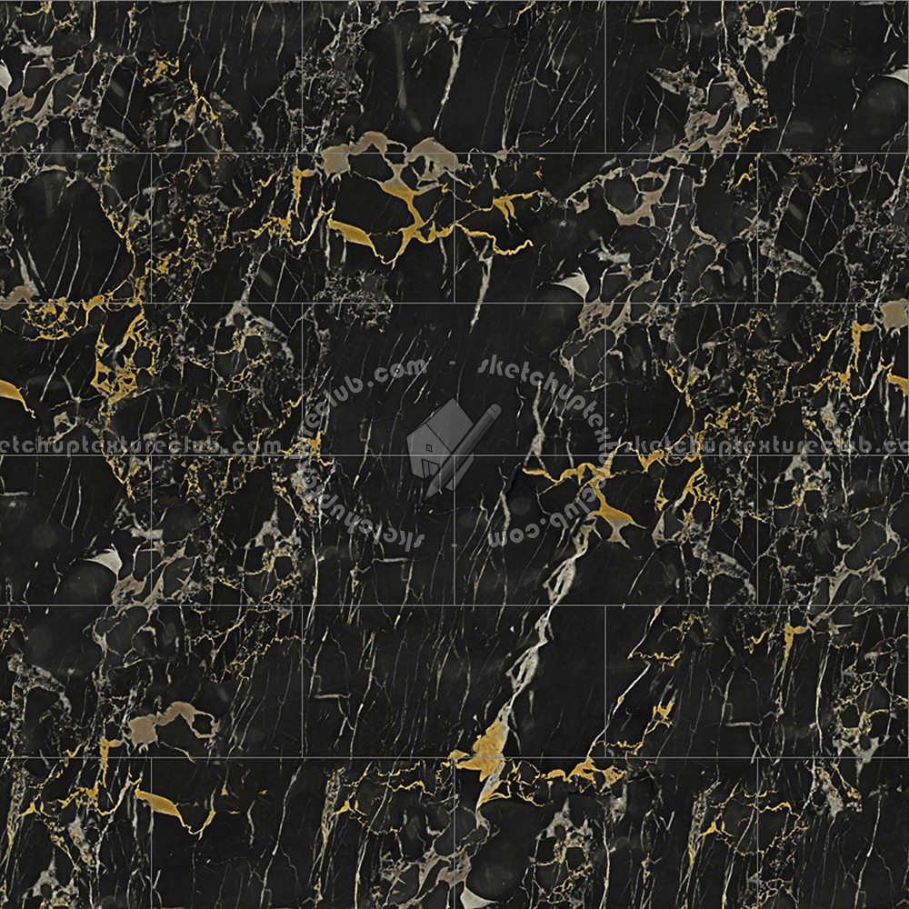Textures   -   ARCHITECTURE   -   TILES INTERIOR   -   Marble tiles   -   Black  - Portoro black marble tile texture seamless 14119 (seamless)