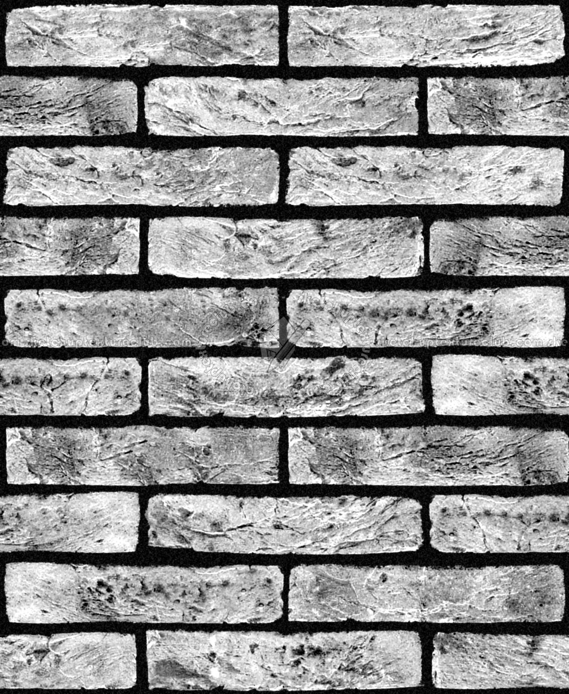 Textures   -   ARCHITECTURE   -   BRICKS   -   Facing Bricks   -   Rustic  - Rustic bricks texture seamless 00181 - Bump