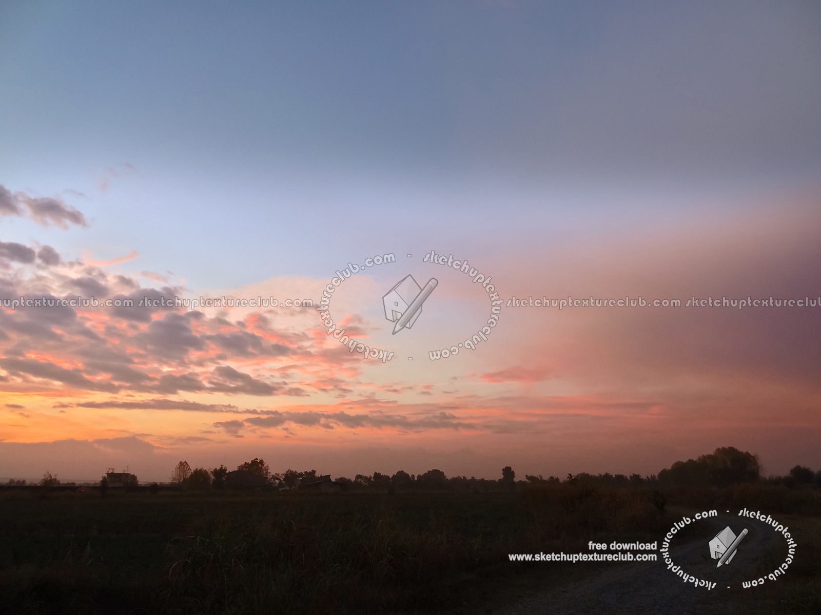 Textures   -   BACKGROUNDS & LANDSCAPES   -   SUNRISES & SUNSETS  - Sunrise background in the countryside 17699