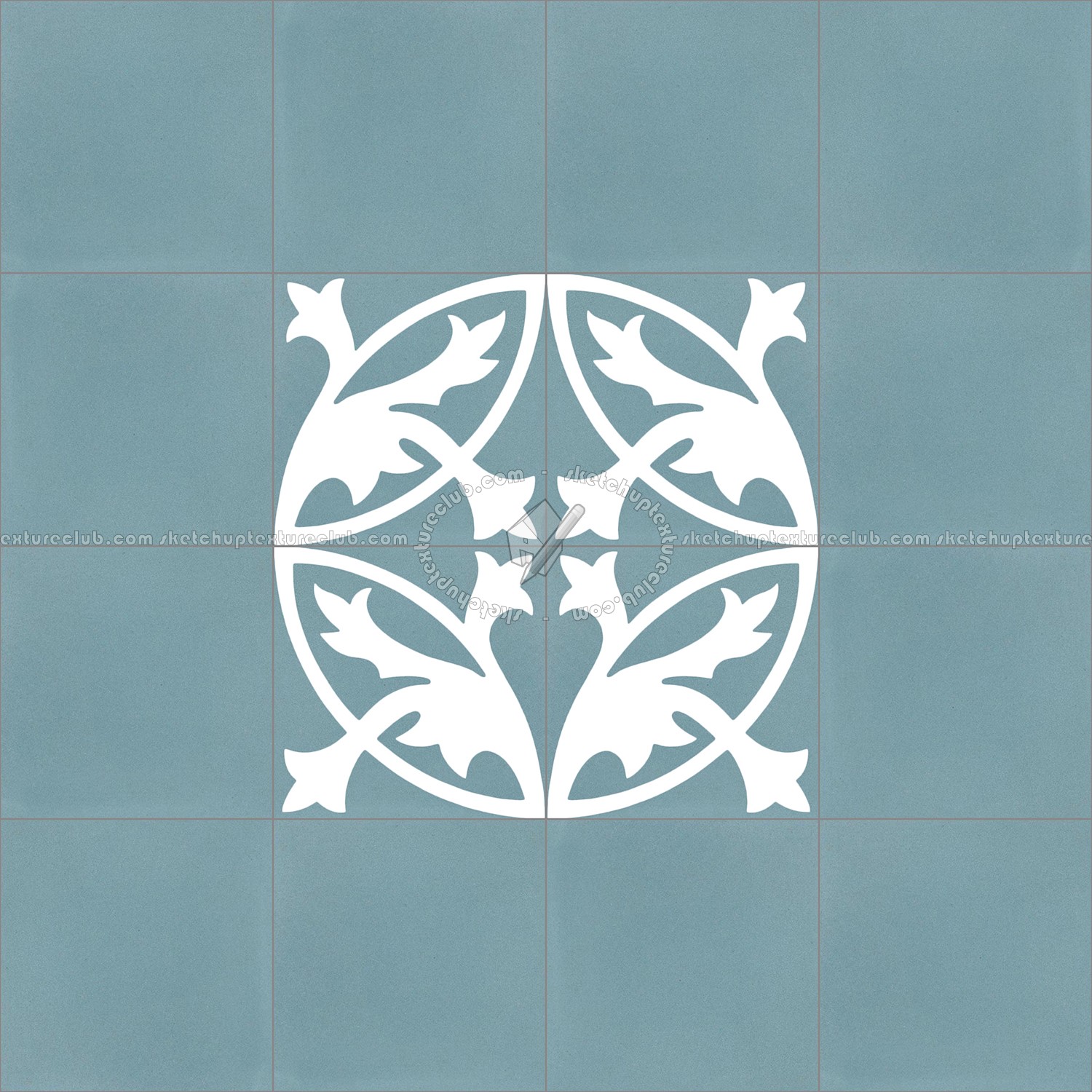 Textures   -   ARCHITECTURE   -   TILES INTERIOR   -   Cement - Encaustic   -   Encaustic  - Traditional encaustic cement ornate tile texture seamless 13443 (seamless)