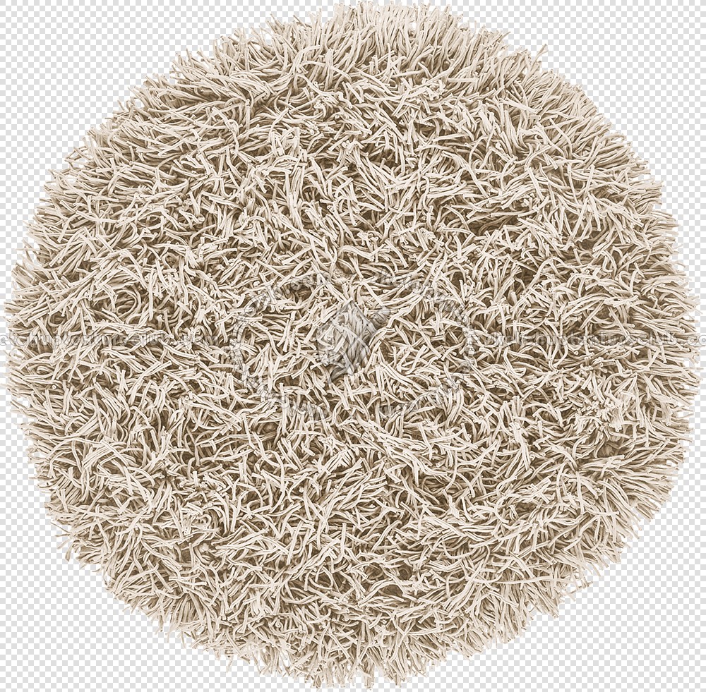 Textures   -   MATERIALS   -   RUGS   -   Round rugs  - Round long pile rug texture 19961