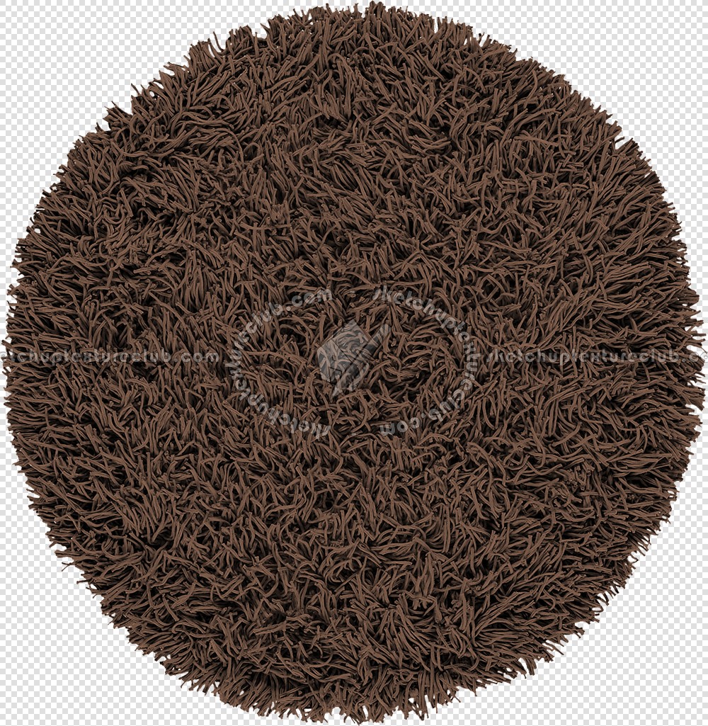 Textures   -   MATERIALS   -   RUGS   -   Round rugs  - Round long pile rug texture 19962