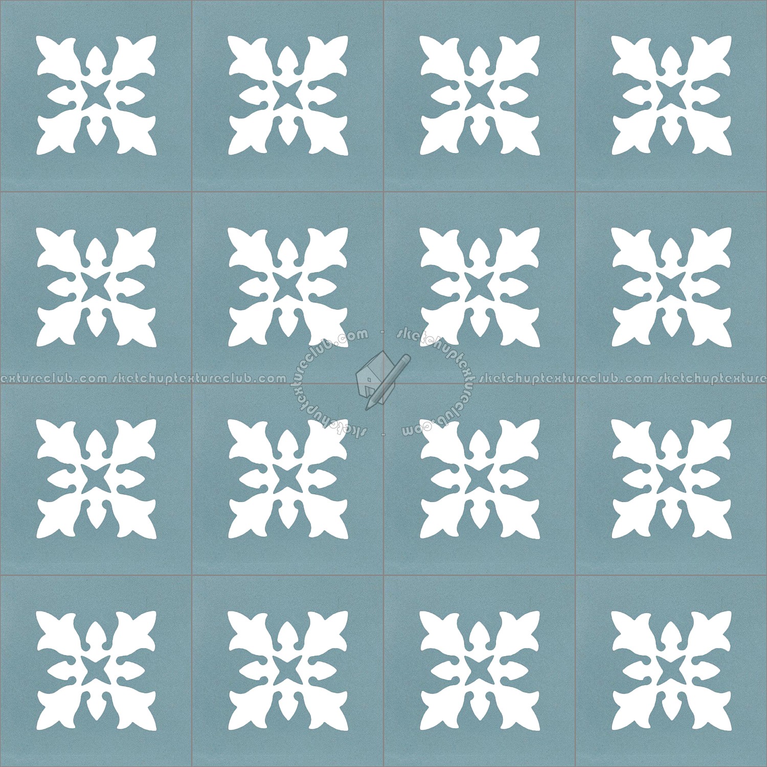 Textures   -   ARCHITECTURE   -   TILES INTERIOR   -   Cement - Encaustic   -   Encaustic  - Traditional encaustic cement ornate tile texture seamless 13445 (seamless)