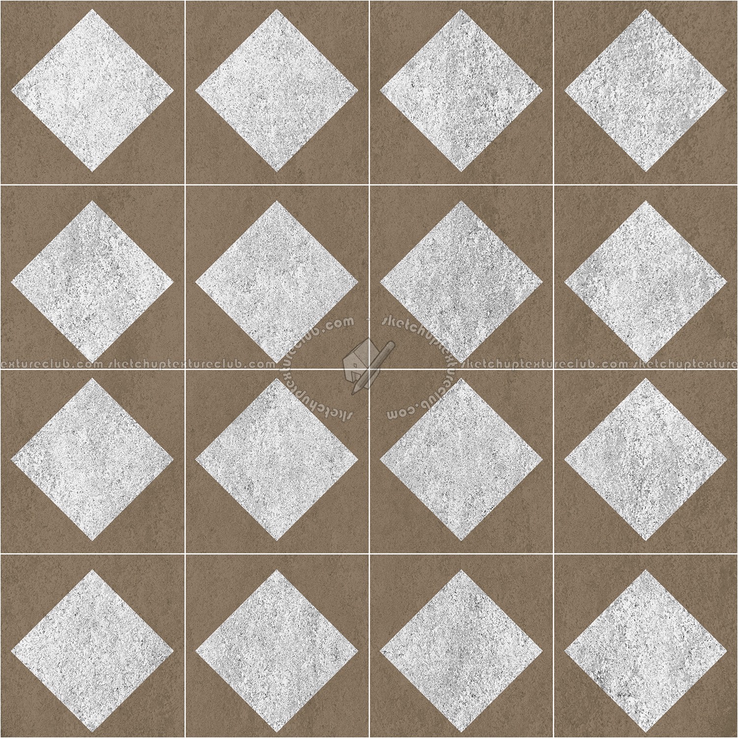 Textures   -   ARCHITECTURE   -   TILES INTERIOR   -   Cement - Encaustic   -   Checkerboard  - Checkerboard cement floor tile texture seamless 13410 (seamless)