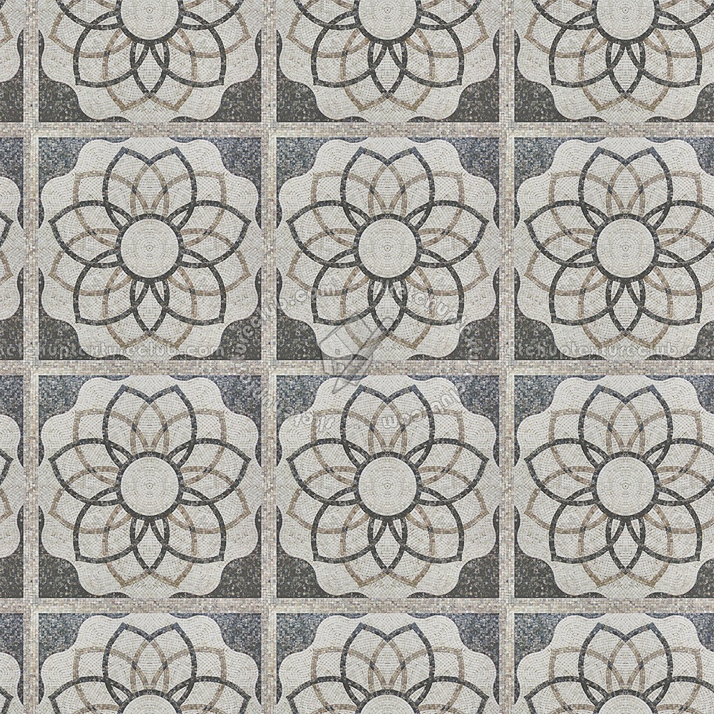 Textures   -   ARCHITECTURE   -   PAVING OUTDOOR   -   Mosaico  - Mosaic paving outdoor texture seamless 06052 (seamless)