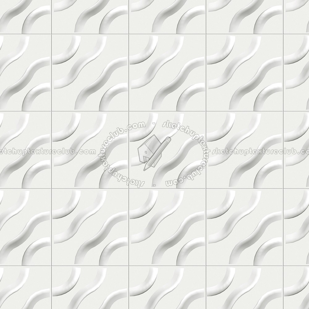 Textures   -   ARCHITECTURE   -   DECORATIVE PANELS   -   3D Wall panels   -   White panels  - White interior 3D wall panel texture seamless 02939 (seamless)