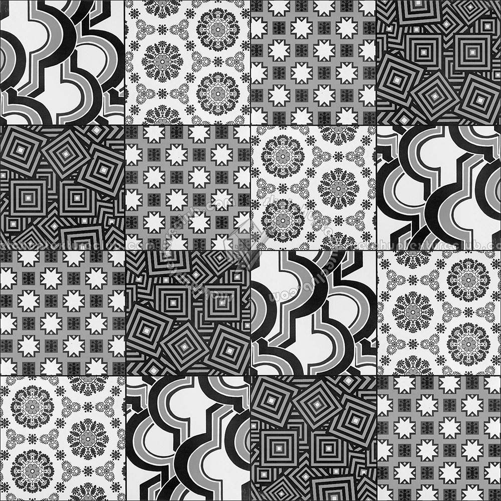 Textures   -   ARCHITECTURE   -   TILES INTERIOR   -   Ornate tiles   -   Patchwork  - Patchwork tile texture seamless 16600 (seamless)