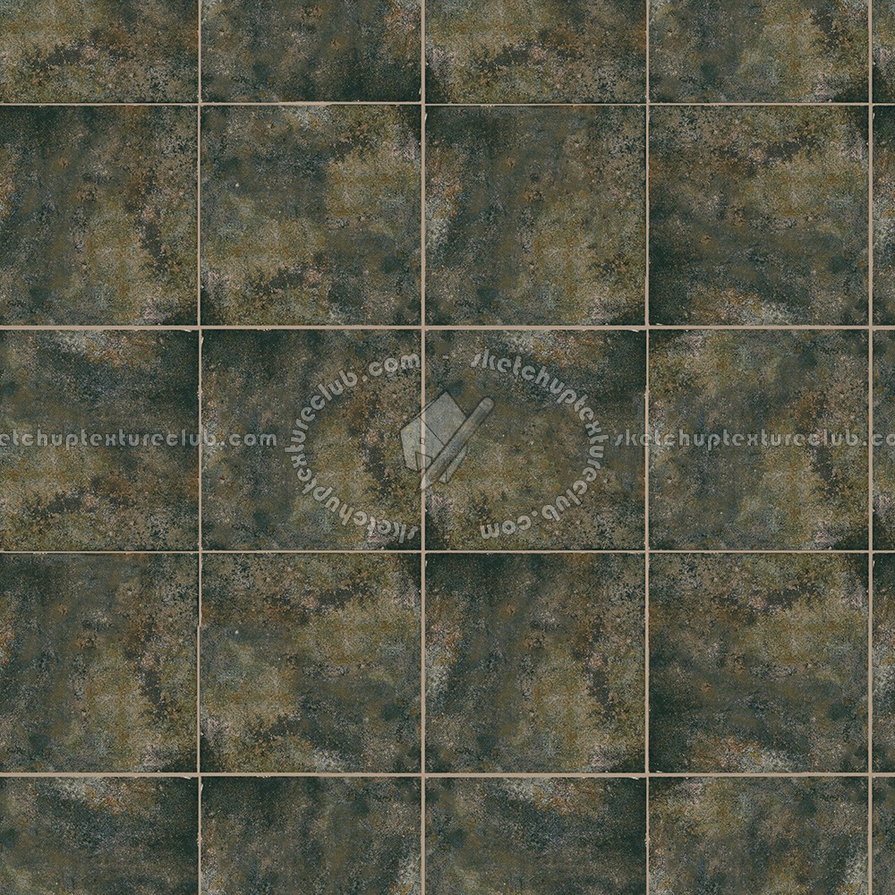Textures   -   ARCHITECTURE   -   TILES INTERIOR   -   Terracotta tiles  - Terracotta neapolitan green tile texture seamless 16023 (seamless)