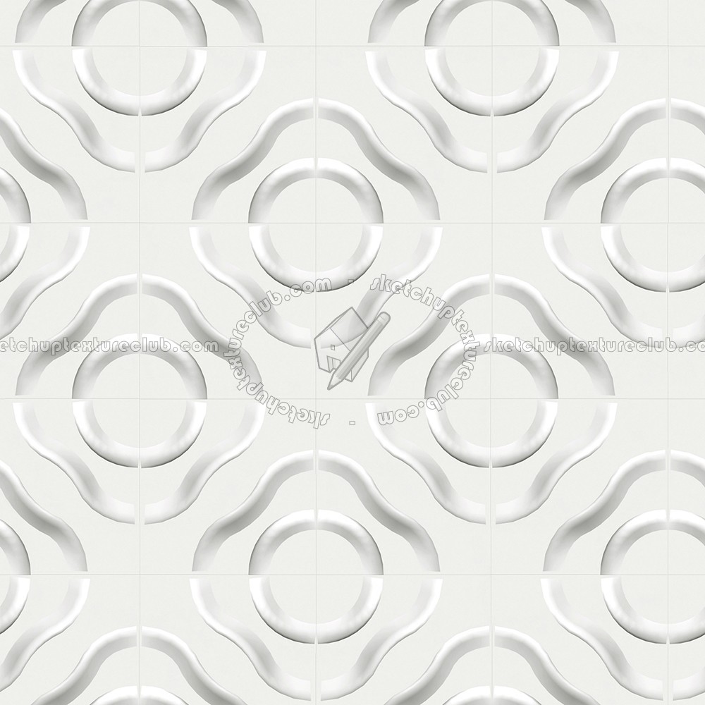 Textures   -   ARCHITECTURE   -   DECORATIVE PANELS   -   3D Wall panels   -   White panels  - White interior 3D wall panel texture seamless 02940 (seamless)