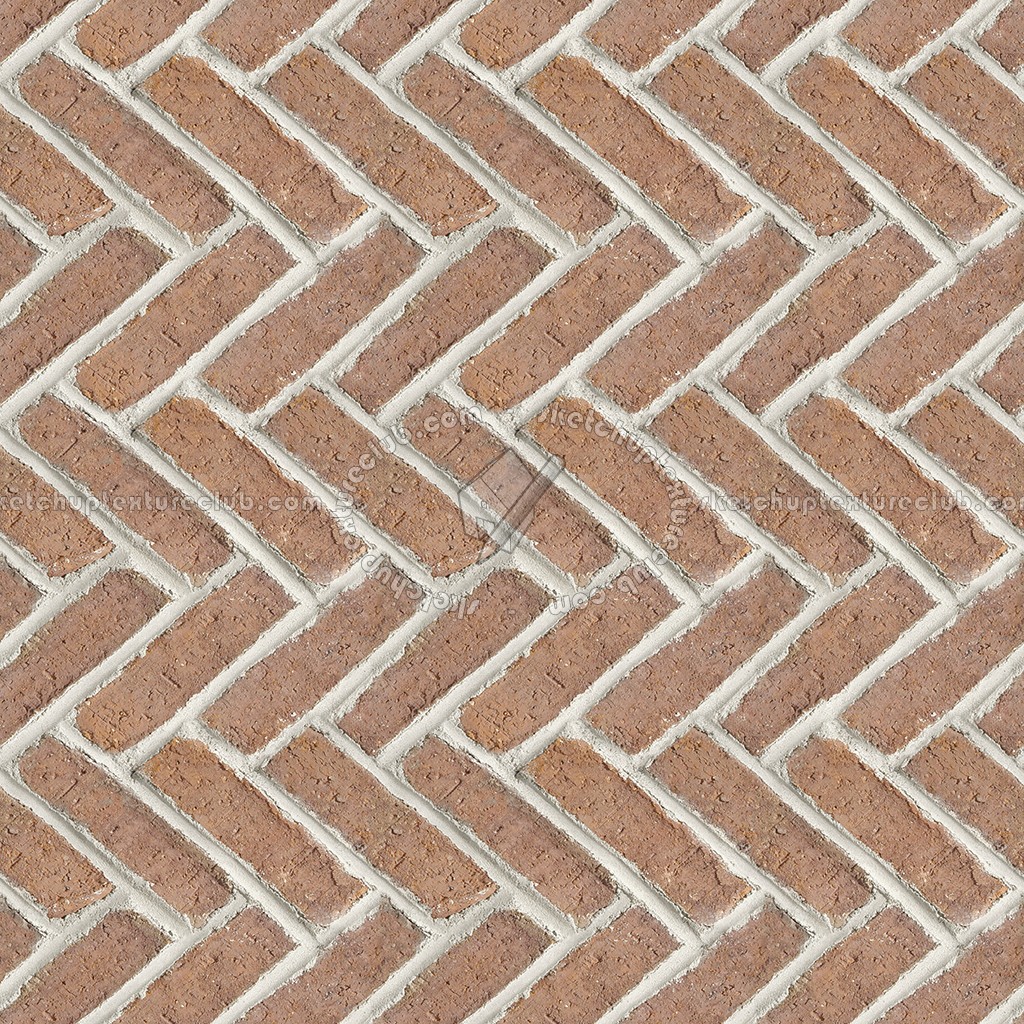 Textures   -   ARCHITECTURE   -   PAVING OUTDOOR   -   Terracotta   -   Herringbone  - Cotto paving herringbone outdoor texture seamless 06739 (seamless)