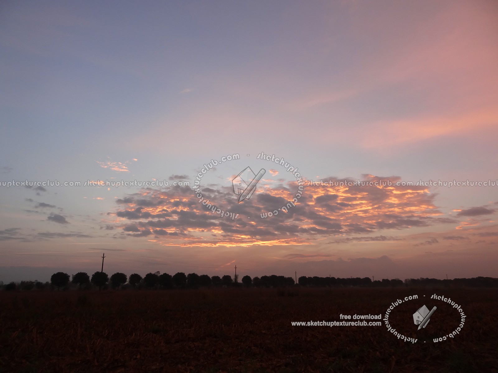 Textures   -   BACKGROUNDS & LANDSCAPES   -   SUNRISES & SUNSETS  - Sunrise background in the countryside 17705