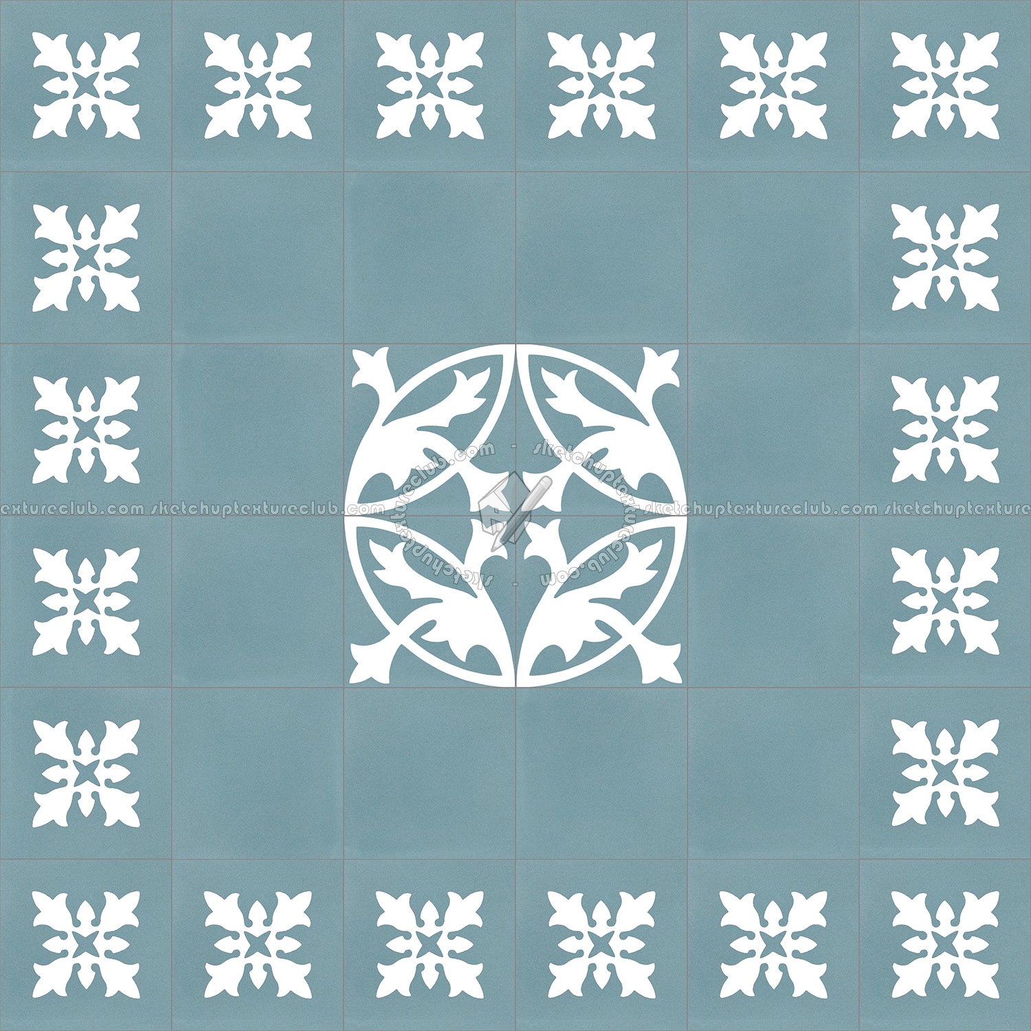 Textures   -   ARCHITECTURE   -   TILES INTERIOR   -   Cement - Encaustic   -   Encaustic  - Traditional encaustic cement ornate tile texture seamless 13448 (seamless)