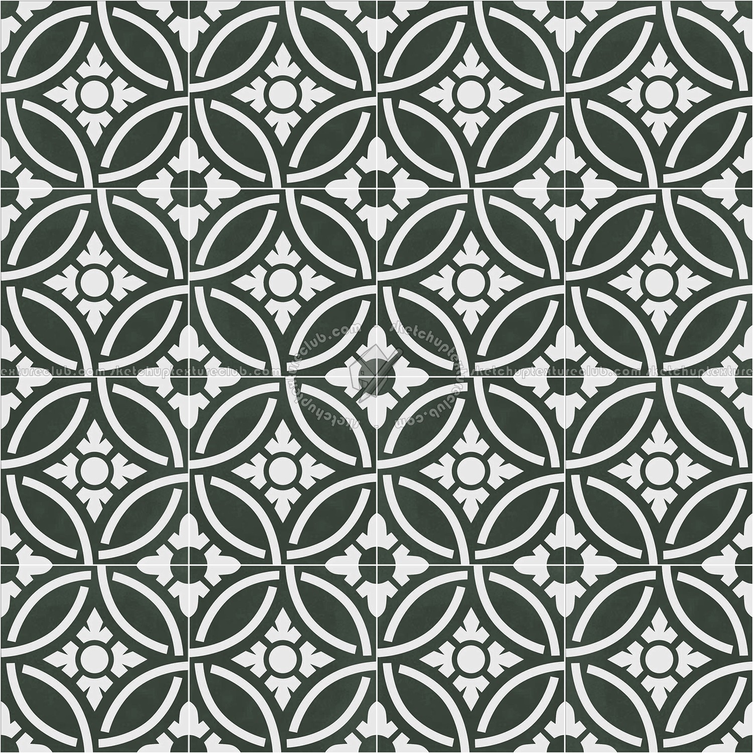 Textures   -   ARCHITECTURE   -   TILES INTERIOR   -   Cement - Encaustic   -   Victorian  - Victorian cement floor tile texture seamless 13668 (seamless)